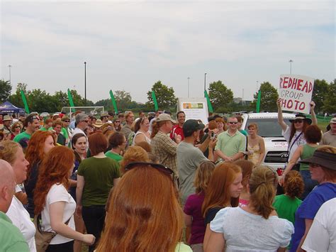 Redheads Gather For Group Photo In Ohio In August 2011