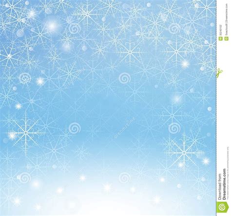 Winter Snowflakes Background Stock Photography Image