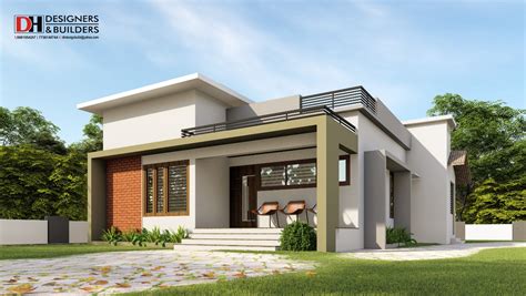 Roofing construction and building new brick house with modular c. 930 Sq Ft 2BHK Modern Flat Roof Elegant House Design ...