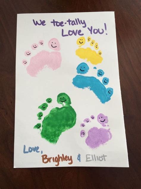 60 Super Cute Foot Print Mothers Day Crafts That Kids Will Adore