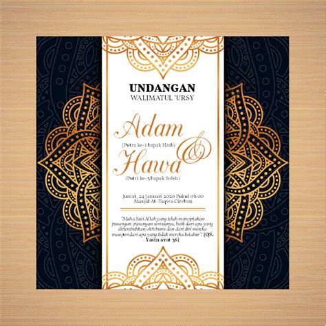 Hadir stand banner wedding x banner sale lazada indonesia. Contoh Undangan Pernikahan Islami Digital dalam File Word ...