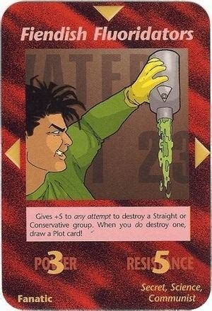 However, it has really helped add a few piezes of the puzzle together. The Illuminati card game depicts fluoride as the poison that it is. : conspiracy