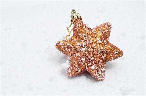 Christmas Star On The Snow Stock Image Image Of Glitter 22167487
