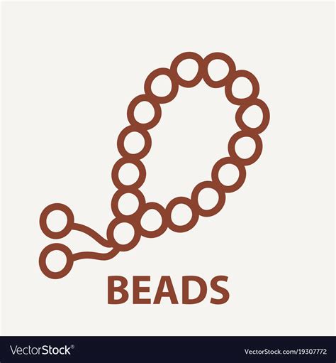 Beads Logo Template Royalty Free Vector Image Vectorstock