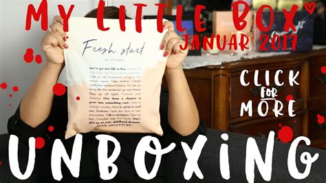 My Little Box Unboxing Januar 2017 Youtube