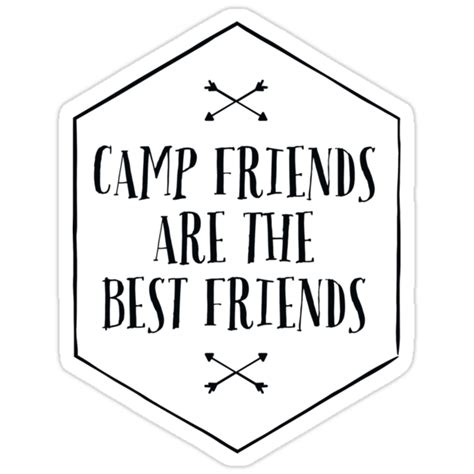 Camp Friends Are The Best Friends Stickers By Madedesigns Redbubble