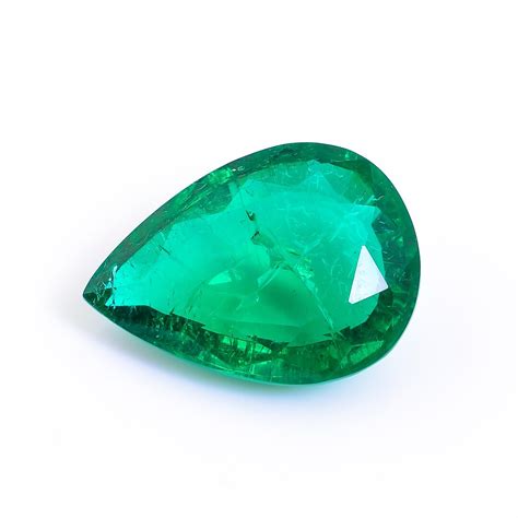 Amazing Quality Lab Created Emerald Pear Shape Cut Stone Loose Gemstone