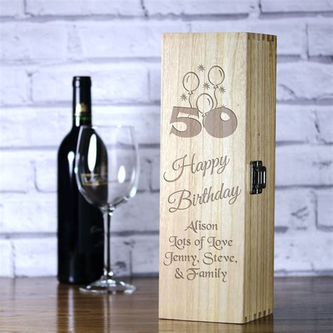 We did not find results for: Personalised Luxury Wooden Wine Box '50th Birthday ...