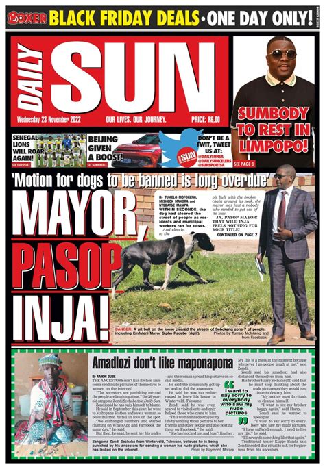 Daily Sun November 23 2022 Newspaper Get Your Digital Subscription