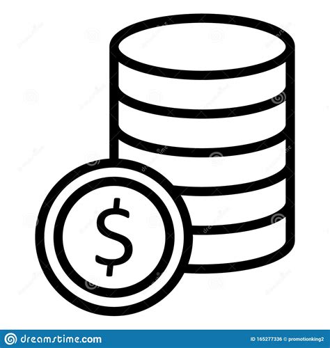 Coins Isolated Vector Icon Which Can Easily Modify Or Edit Stock Vector