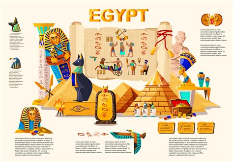 Ancient Egypt Infographic Travel Concept 17689190 Vector Art At Vecteezy