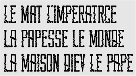 Tipografía Le Monde Font On Behance