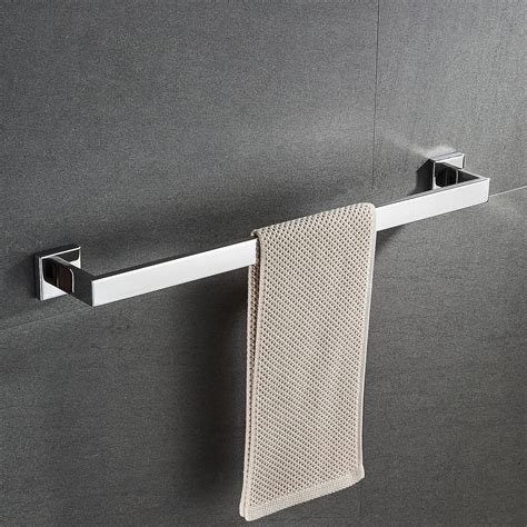 Junsun Square Towel Bar 24 Inch Stainless Steel Bathroom