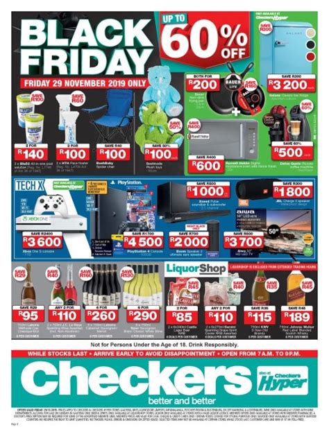 Checkers Black Friday Specials 29 November 2019 News