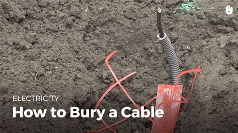 How To Bury A Cable Electricity Youtube