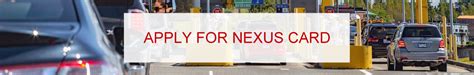 Nexus First Time Application Apply For Nexus Card