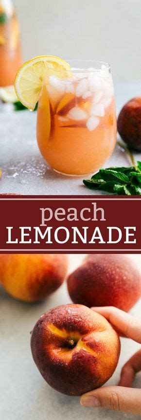 This Naturally Sweetened And Healthier Peach Lemonade Is So Delicious