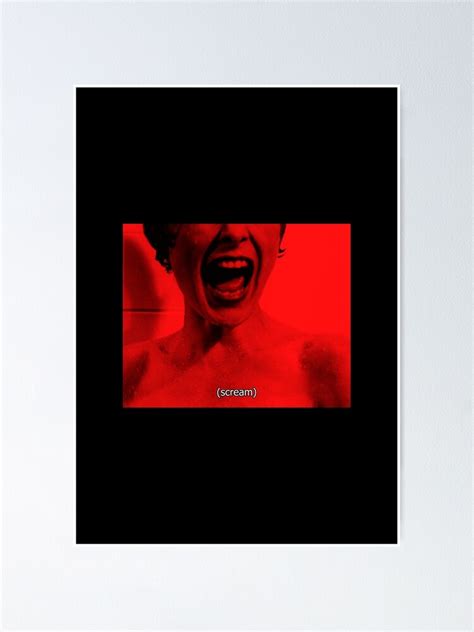 Psycho Scream Poster For Sale By Fpenderlico Redbubble
