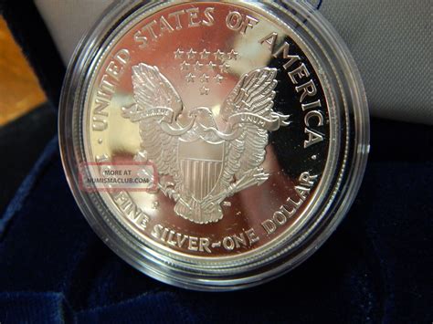 2000 P American Silver Eagle Proof Coin With Real Coin M9