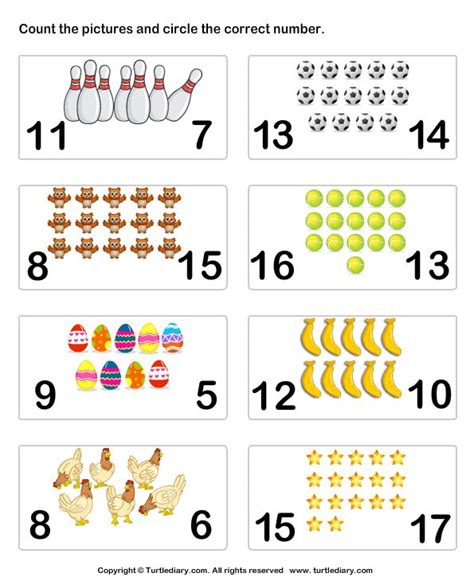Count Pictures Math Counting Activities Math Counting Worksheets