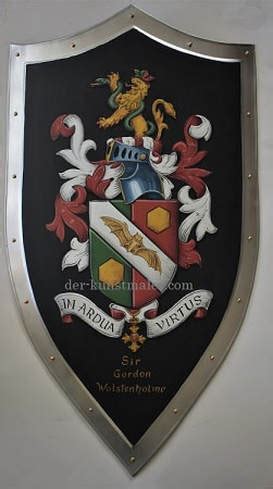 Medieval shields, 4 pointed large knight shields