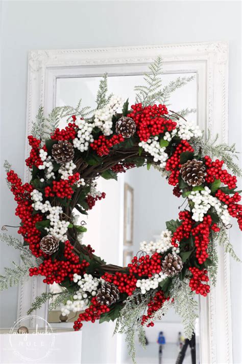 Diy Christmas Wreath With Dollar Tree Supplies Sweet Money Bee