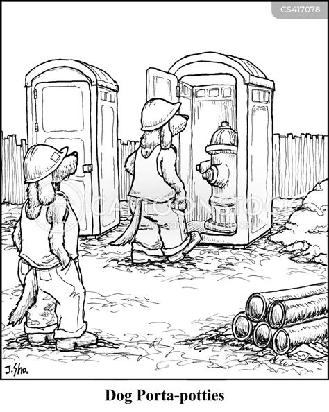 Porta Potty Cartoons And Comics Funny Pictures From Cartoonstock