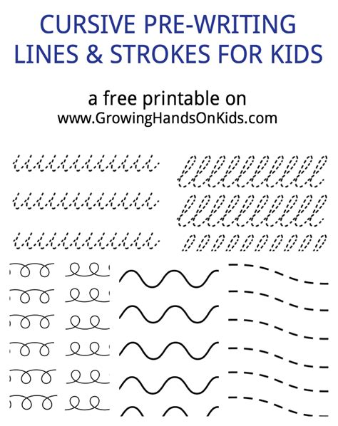 Check spelling or type a new query. FREE Cursive Pre-Writing Printable | Free Homeschool Deals