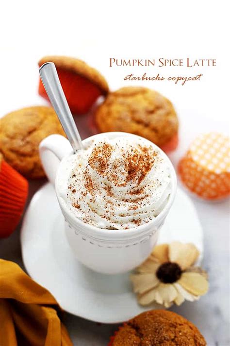 Pumpkin Spice Latte Recipe Homemade Starbucks Copycat Recipe