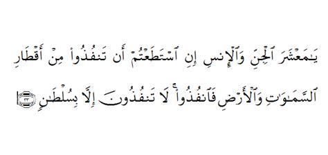 Surah ini tergolong surat makkiyah, terdiri atas 78 ayat. Maksud Surah Ar Rahman Ayat 33