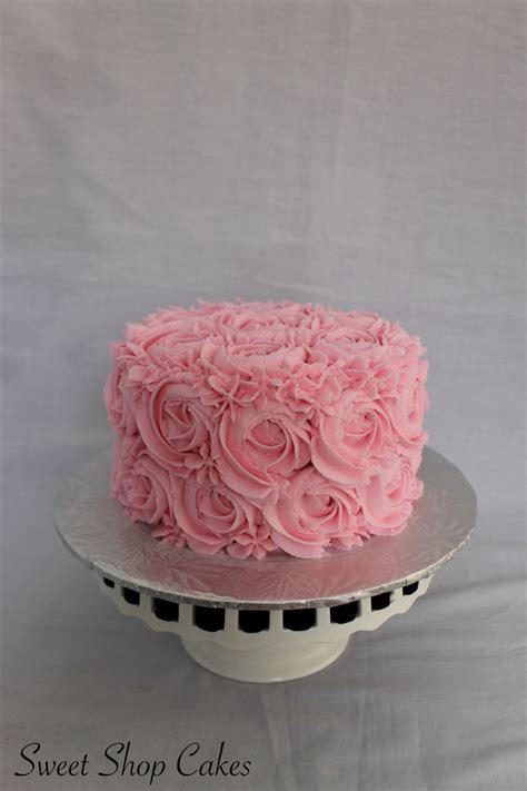 Pink Rosette Smash Cake