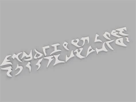 Klingon Alphabet Magnets 3d Printing Shop Imaterialise