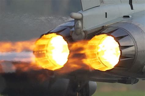 Afterburner Jet Engine Aircraft Aviation Photography