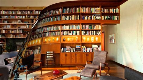 Home Office Library Design Ideas Modern Within With Regard Property