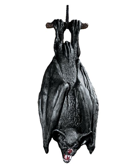 Hanging Bat Black 38cm Halloween Deco Horror