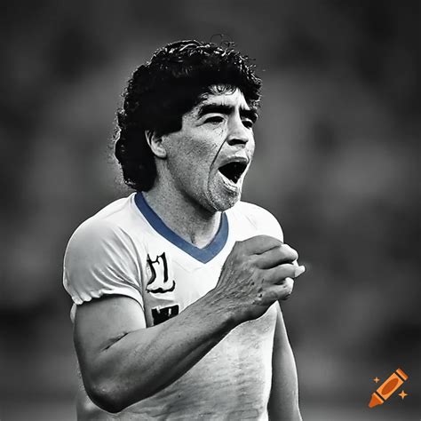 Diego Maradona Soccer Legend On Craiyon