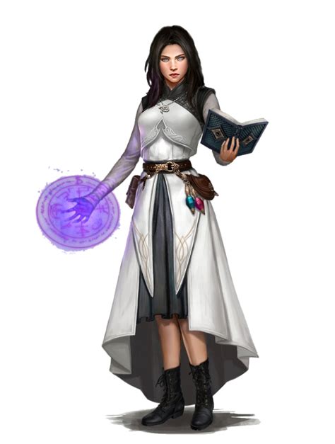 Female Human Wizard Pathfinder Pfrpg Dnd Dandd 35 5th Ed D20 Fantasy