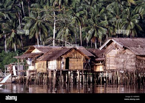 Badjao Dwellings Badjao Tribe Sea Gypsies Siasa Island Sulu Province