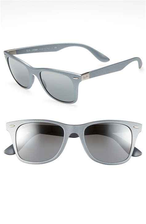 Ray Ban 52mm Sunglasses In Silver Silver Mirror Lyst