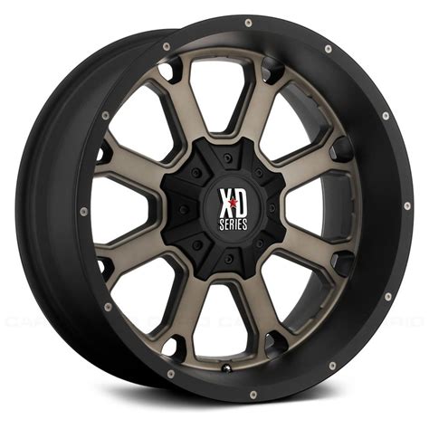 Xd Series® Xd825 Buck 25 Wheels Matte Black With Dark Tint Rims