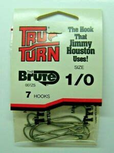 Tru Turn Brute Bass Worm Hooks Size Zs Pack