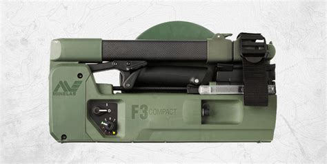 The minelab f3 is a time domain metal detector that uses the pulse sequence patented by bruce candy. F3 Compact - Countermine Detector
