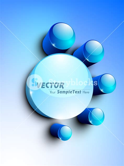 Abstract 3d Glossy Icon Sets In Blue Color Can Be Use As Icons Royalty