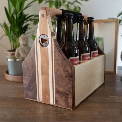 Luxury Wooden Beer Caddy By The Honest Wood Company