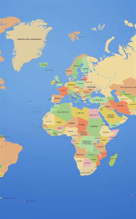 Free download World Map With Countries UHD 4K Wallpaper Pixelz