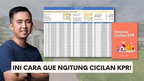 Cara Menghitung Simulasi Cicilan Kpr Rumah Di Excel Youtube