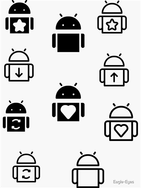 Android Logo Android Logo Sticker For Sale By Eagle Eyes Redbubble