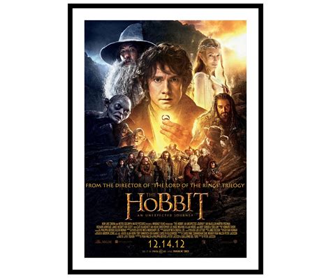 The Hobbit An Unexpected Journey Movie Poster Print Etsy