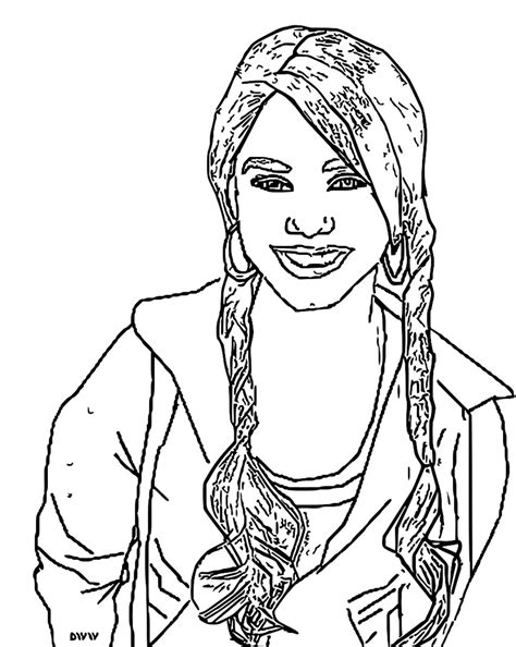 Fairy coloring pages printable adult coloring pages free coloring pages coloring books coloring sheets for kids kids coloring decoration plante. Gabriella Montez Girl Coloring Pages_Cartoonized ...