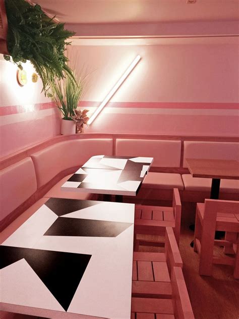 Behind Nycs Highly Instagrammable All Pink Restaurant White Interior